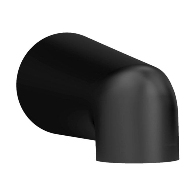 Tub Spout Dia Slip On Non-Diverter Matte Black 7 Inch - Image 1