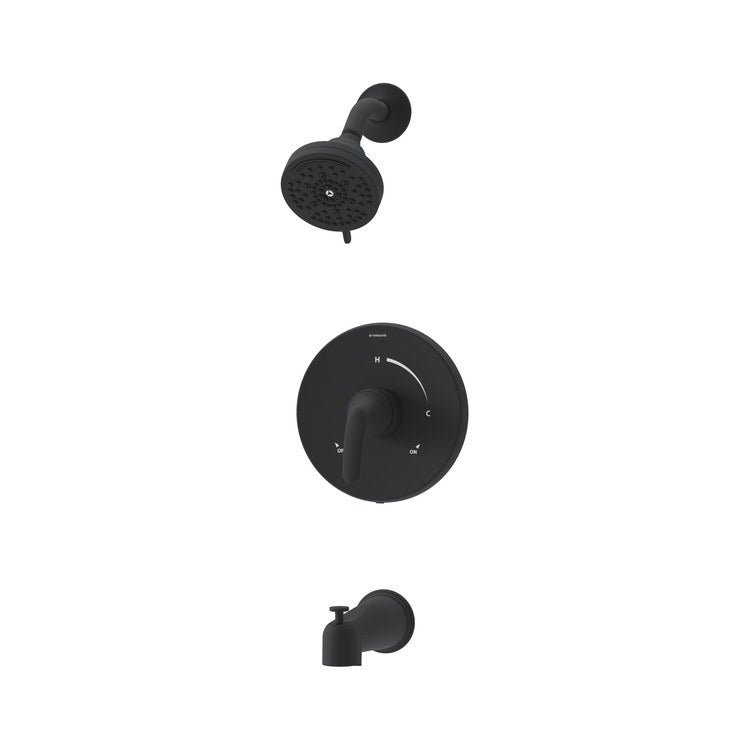 Tub and Shower Trim Elm Less Showerhead 1 Lever Matte Black WaterSense ADA 2.0 Gallons per Minute for 262 Series Temptrol Shower Valve - Image 1