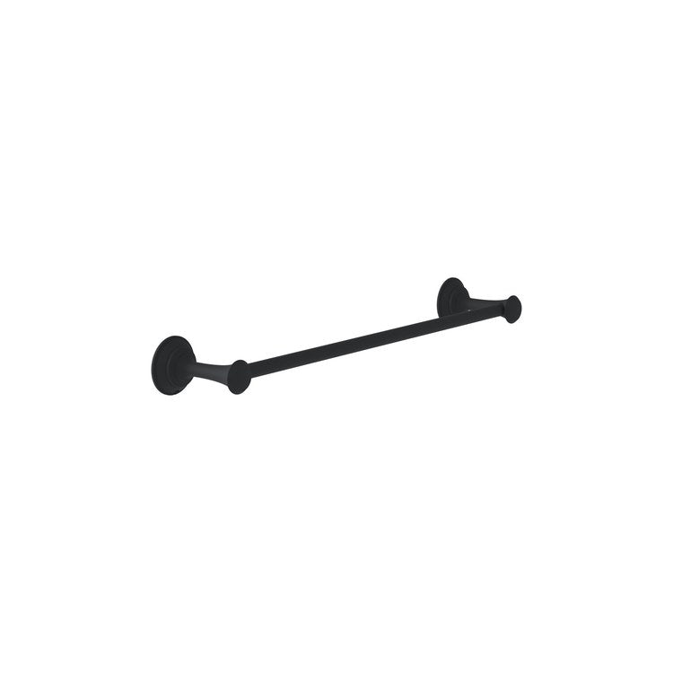 Towel Bar Braston 24 Inch Matte Black Metal - Image 1