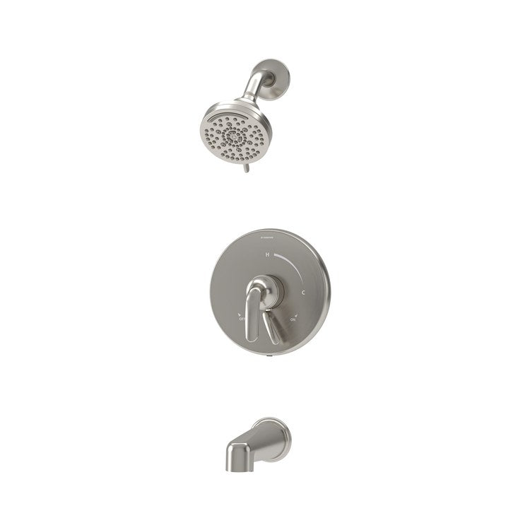 Tub and Shower Trim Elm with Integral Diverter 1 Lever Satin Nickel WaterSense ADA 2.0 Gallons per Minute for S162 Series Temptrol VersaFlex Shower Valve - Image 1