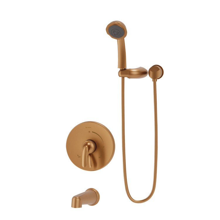 Tub and Shower Trim Elm with Integral Diverter 1 Lever Brushed Bronze WaterSense ADA 1.5 Gallons per Minute for S262 Series Temptrol VersaFlex Shower Valve - Image 1