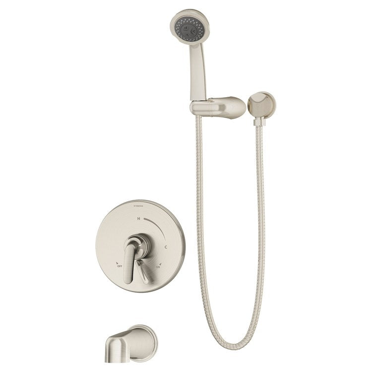Tub and Shower Trim Elm with Integral Diverter 1 Lever Satin Nickel WaterSense ADA 1.5 Gallons per Minute for S262 Series Temptrol VersaFlex Shower Valve - Image 1