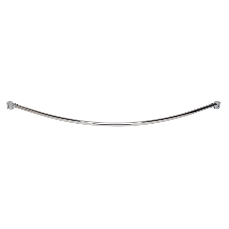 Curtain Rod Dia Curved Shower Satin Nickel 5 Feet 1 Inch Metal