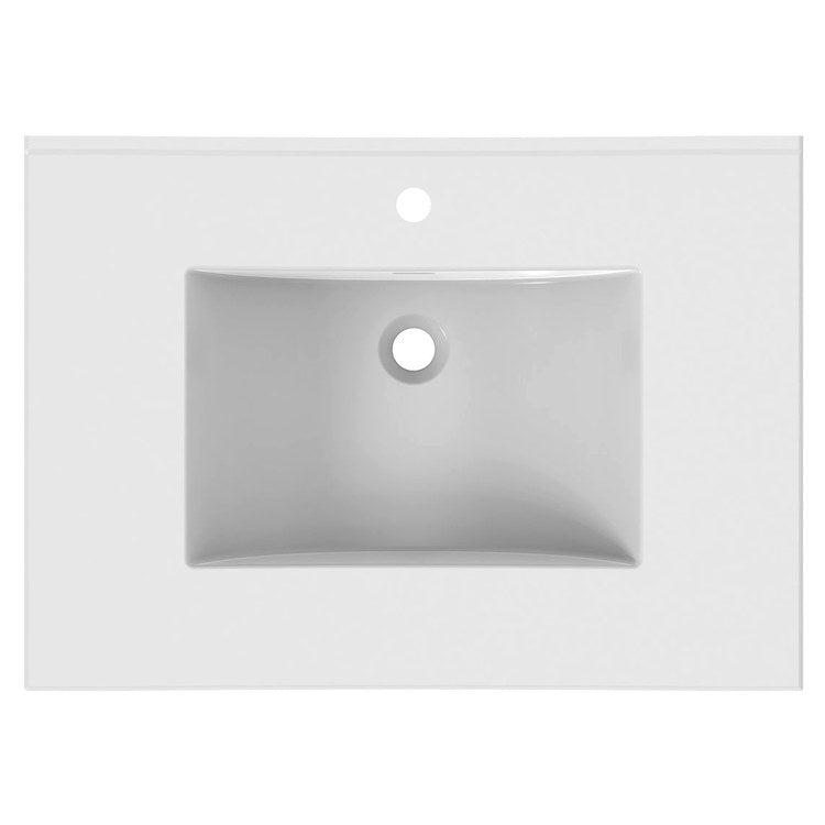 Vanity Top Ceramic Top 31 x 22 Inch White Ceramic 1 Hole 1-4/5 Centimeter - Image 2