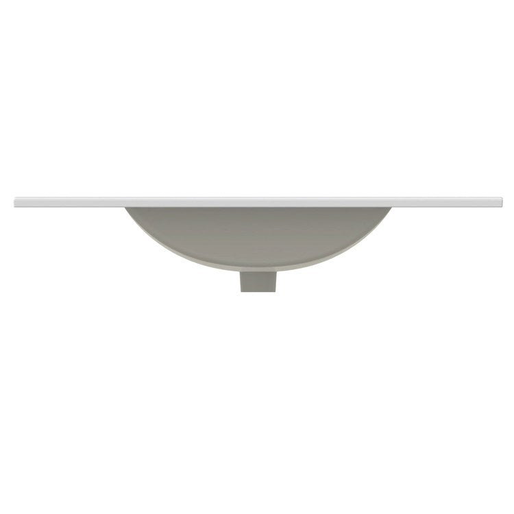 Vanity Top Ceramic Top 37 x 22 Inch White Ceramic 1 Hole 1-4/5 Centimeter - Image 3