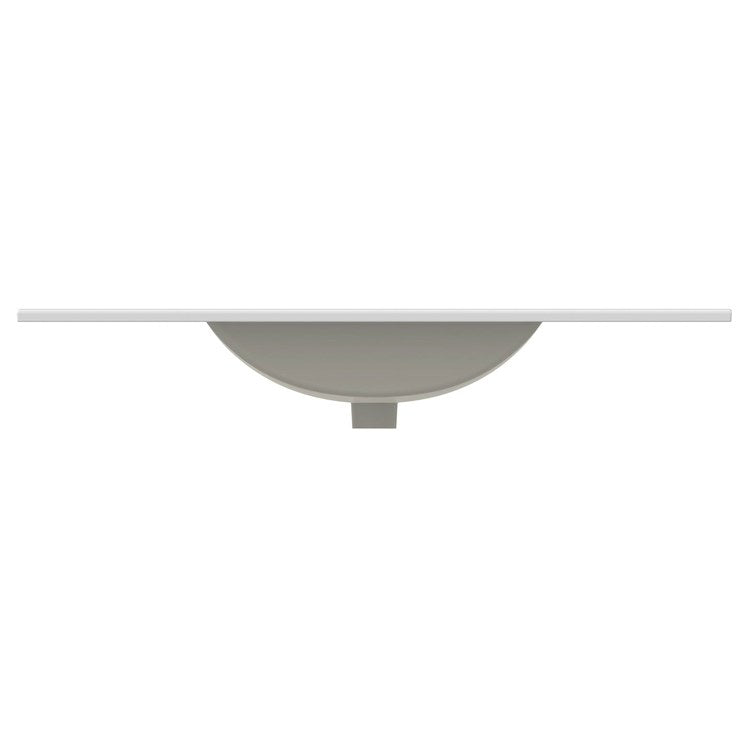 Vanity Top Ceramic Top 43 x 22 Inch White Ceramic 1 Hole 1-4/5 Centimeter - Image 2