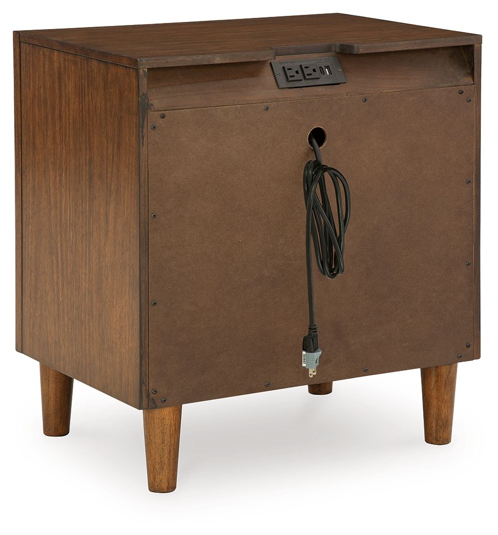 Lyncott - Two Drawer Night Stand - Brown - Image 2