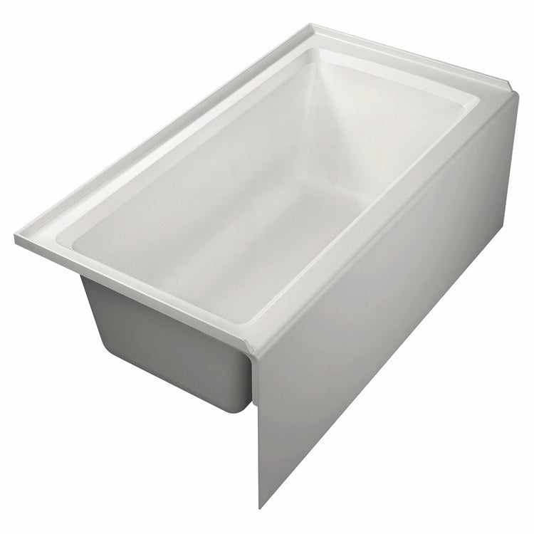 Soaking Tub Architec 60 x 32 Inch Alcove Left Drain White ADA Acrylic 11-3/8 Inch