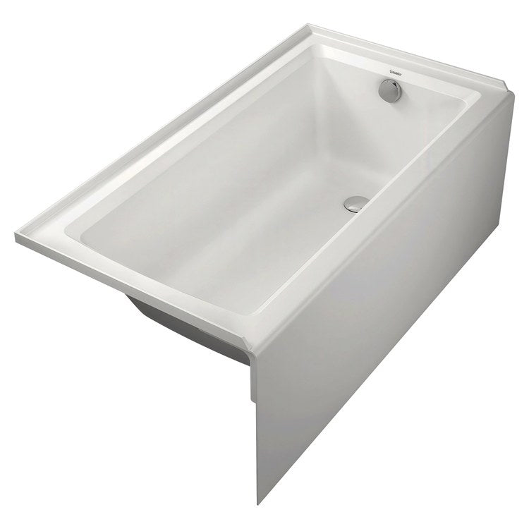 Soaking Tub Architec 60 x 32 Inch Alcove Right Drain White ADA Acrylic 11-3/8 Inch