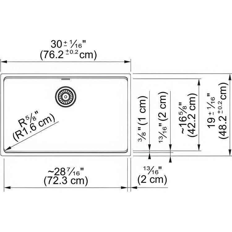 Kitchen Sink Maris 30 x 19 Inch 1 Bowls Polar White Undermount Rectangle Granite - Image 2