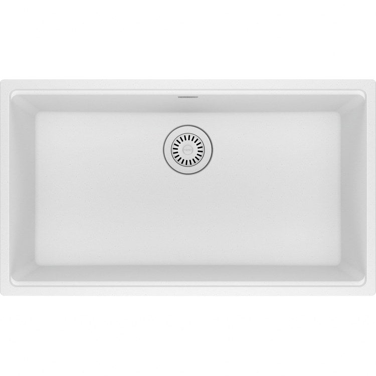 Kitchen Sink Maris 31 x 17-13/16 Inch 1 Bowls Polar White Undermount Rectangle Granite - Image 1