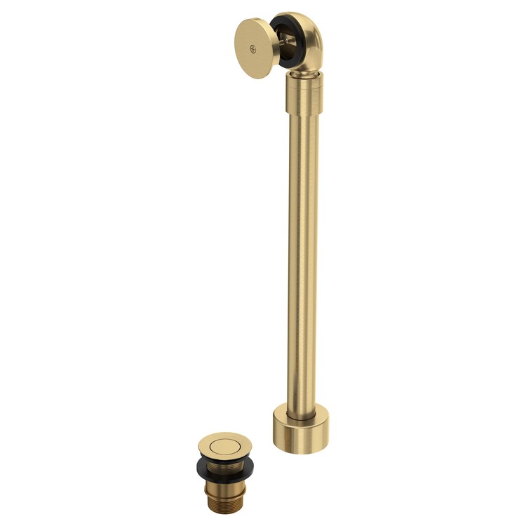 Tub Drain Freestanding 3 x 22-1/4 Inch Antique Gold - Image 1