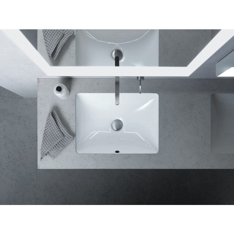 Sink Starck 3 20-7/8 Inch 1 Bowl cUPC Listed with Overflow White Undermount - Image 2