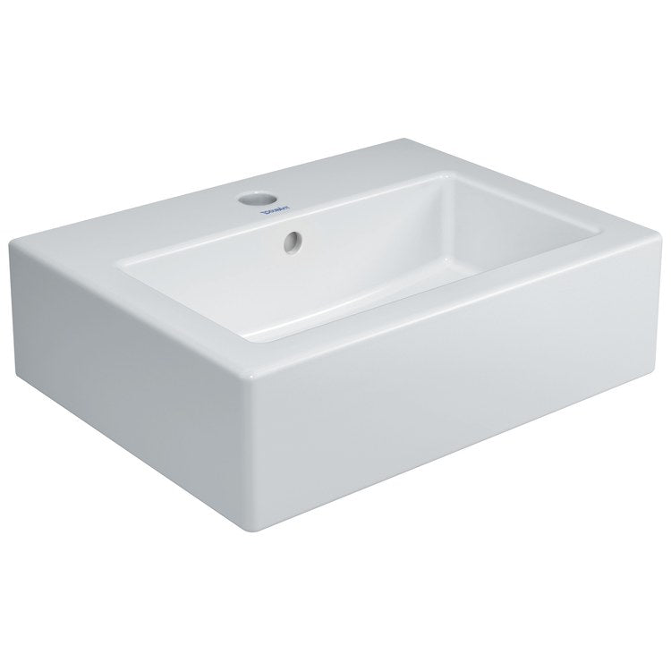 Sink Vero 17-3/4 Inch 1 Bowl cUPC Listed with Overflow 1 Hole White Wall Mount - Image 1