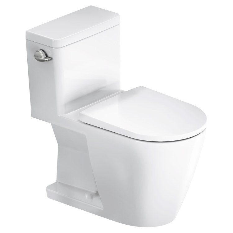 Toilet D-Neo 1 Piece White Elongated WaterSense/cCPU Listed 1.28 Gallons per Flush Left Hand