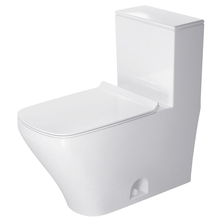 Toilet Durastyle 1 Piece White Elongated WaterSense/cCPU Listed 1.28 Gallons per Flush Siphonic Left Hand Less Seat - Image 1