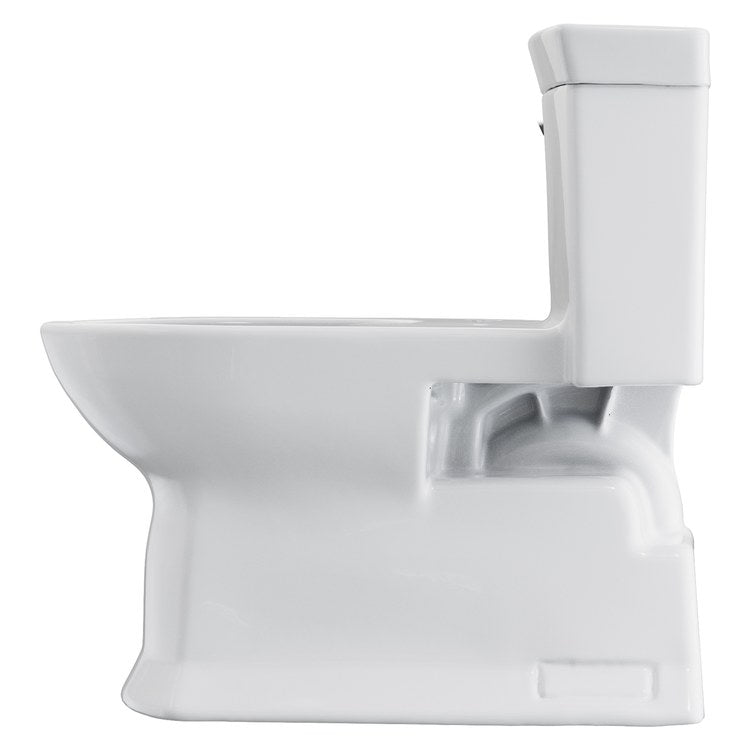 Toilet SOIREE 1 Piece Cotton Elongated WaterSense/cCPU Listed 1.28 Gallons per Flush Left Front Less Seat - Image 3