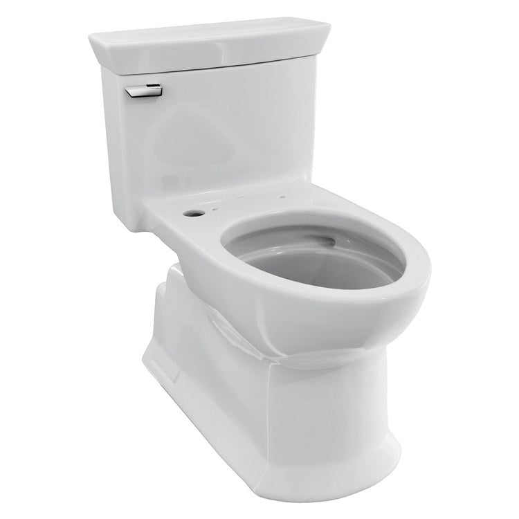 Toilet SOIREE 1 Piece Cotton Elongated WaterSense/cCPU Listed 1.28 Gallons per Flush Left Front Less Seat