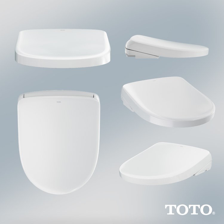 Bidet Seat Washlet S7A Round Front Auto Lid Cotton - Image 3
