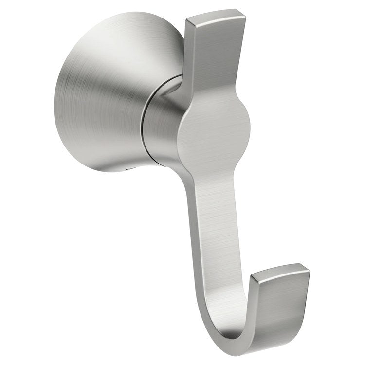 Robe Hook JASE Double Brushed Nickel 3-1/4 Inch Wall Mount Zinc - Image 1