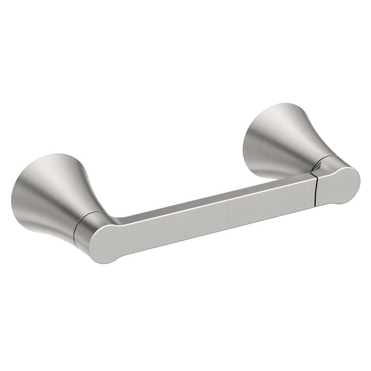 Toilet Paper Holder JASE Brushed Nickel Zinc 6-1/2 Inch 3-1/8 Inch Wall - Image 1