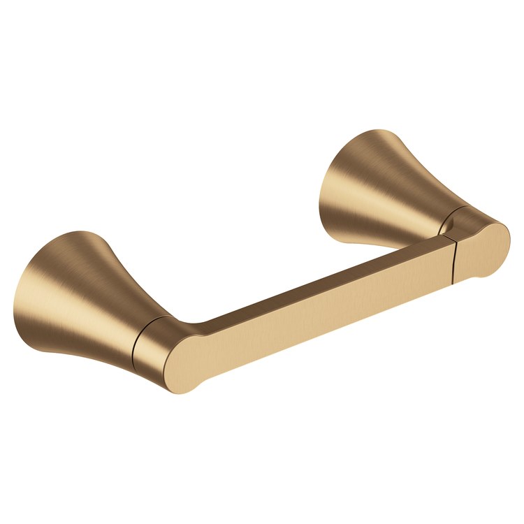Toilet Paper Holder JASE Bronzed Gold Zinc 6-1/2 Inch 3-1/8 Inch Wall - Image 1
