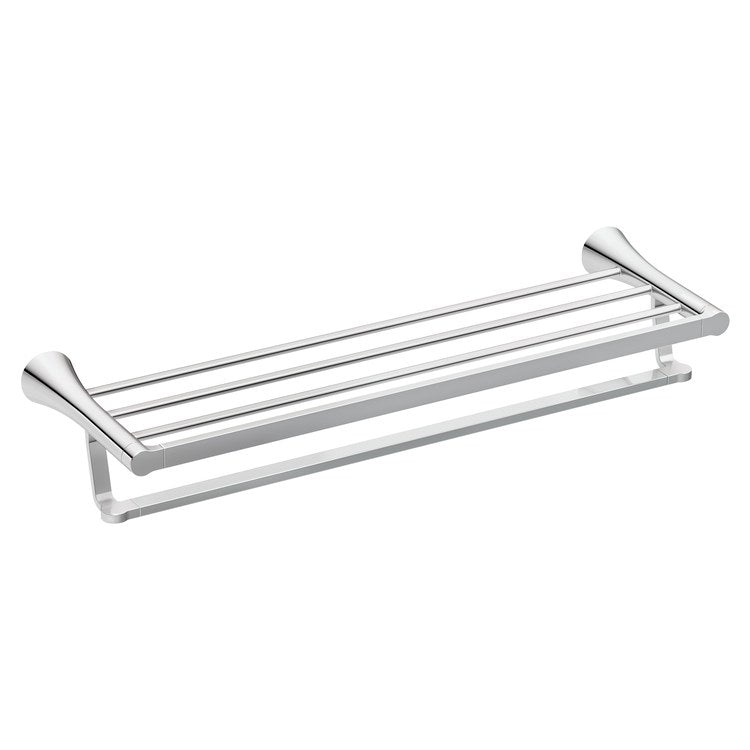 Towel Shelf JASE with Towel Rack Chrome 24 Inch Zinc - Image 1