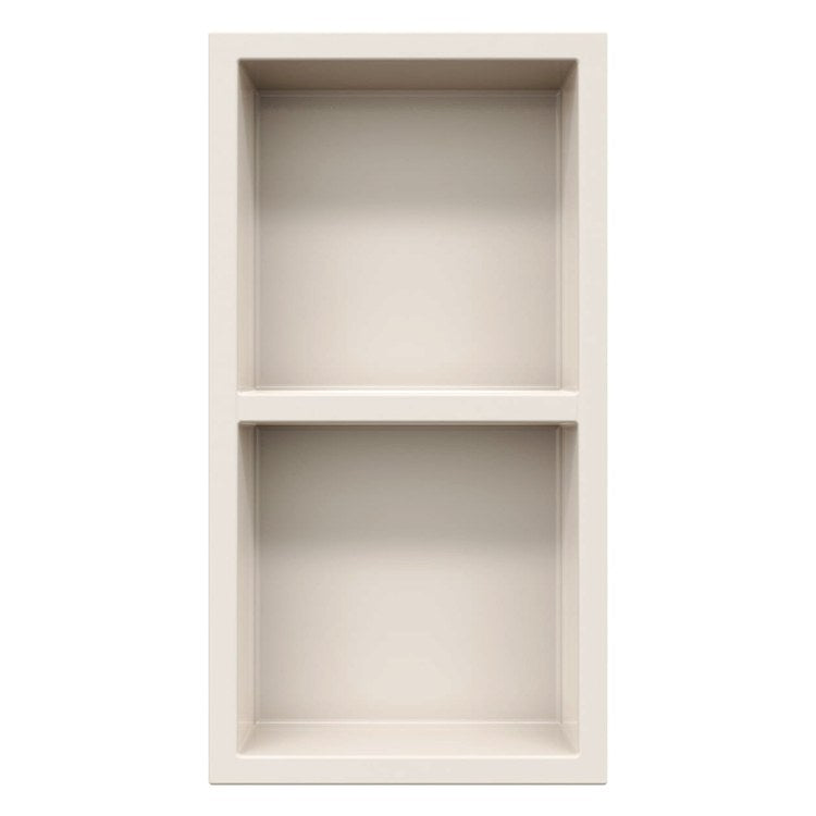 Shower Niche AERIE Rectangle Recessed Bisque 13-1/2 x 4 x 25-1/2 Inch Swanstone - Image 1