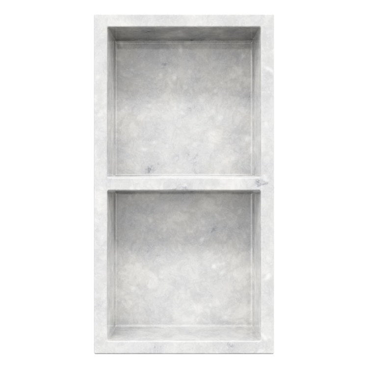 Shower Niche AERIE Rectangle Recessed Ice 13-1/2 x 4 x 25-1/2 Inch Swanstone - Image 1