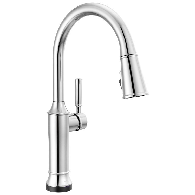 Kitchen Faucet Renaldi 1 Lever ADA No-Lead/CALGreen Lumicoat Chrome Pull Down 3 Function Gooseneck 360 DEG Swivel 1 Hole Deck Touch2O with Touchless/Diamond Seal 1.8 Gallons per Minute - Image 1