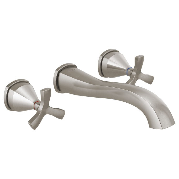 Lavatory Trim Stryke Wall Mount Trim 8 Inch Spread 2 Helo Lumicoat Chrome WaterSense ADA 1.2 Gallons per Minute - Image 1