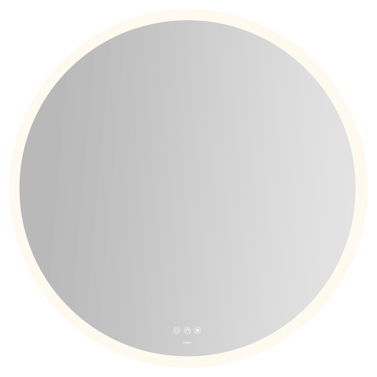 Bathroom Mirror Instinct with Perimeter Lighting Round 40 Inch Wall Mount