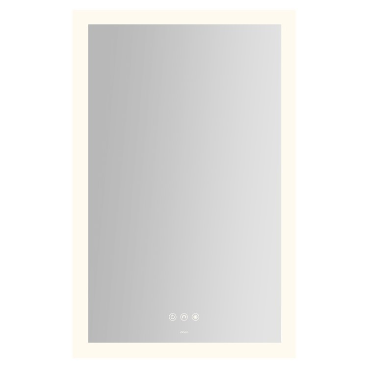 Bathroom Mirror Instinct with Perimeter Lighting Rectangle 20 x 30 Inch Wall Mount