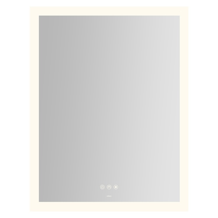 Bathroom Mirror Instinct with Perimeter Lighting Rectangle 24 x 30 Inch Wall Mount