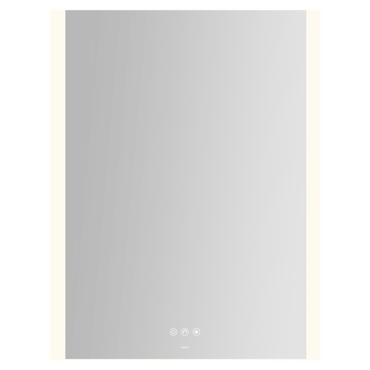 Bathroom Mirror Instinct with Vertical Edge Lighting Rectangle 24 x 30 Inch Wall Mount