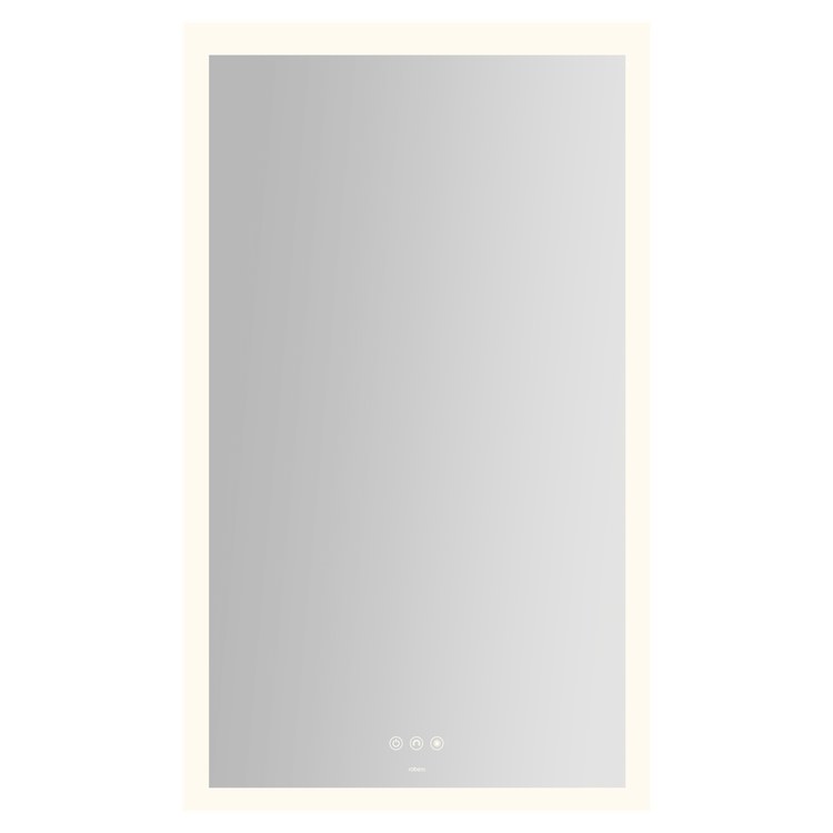 Bathroom Mirror Instinct with Perimeter Lighting Rectangle 24 x 40 Inch Wall Mount
