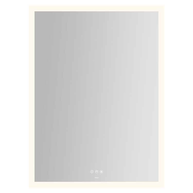 Bathroom Mirror Instinct with Perimeter Lighting Rectangle 30 x 40 Inch Wall Mount
