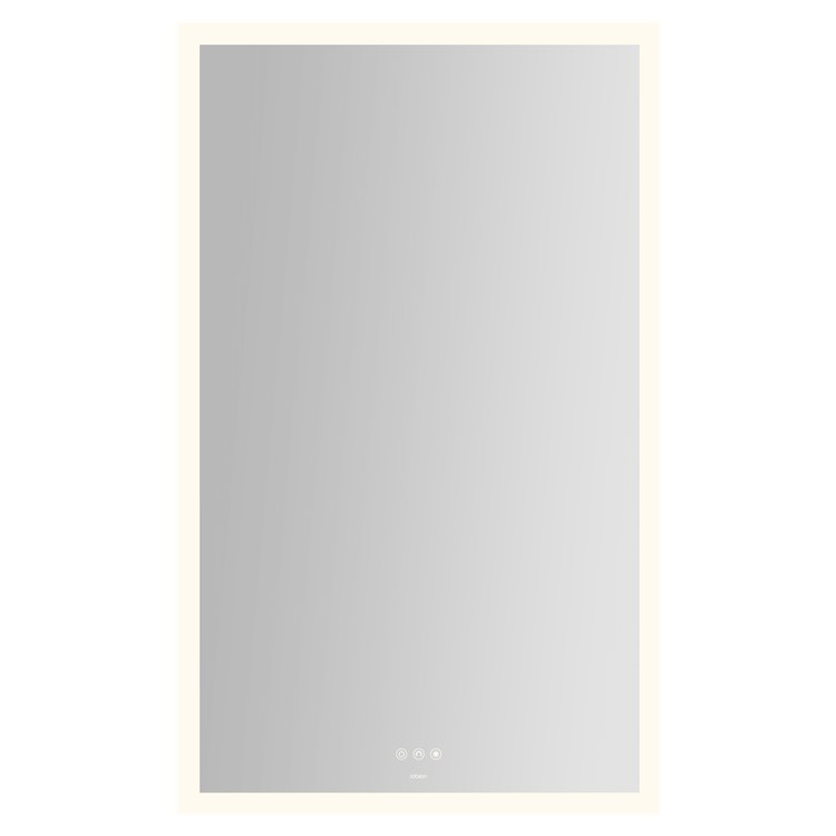 Bathroom Mirror Instinct with Perimeter Lighting Rectangle 30 x 48 Inch Wall Mount