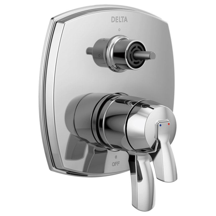 Diverter Trim Stryke 3 Functions Lumicoat Chrome 2 Lever ADA for MultiChoice Universal R22000 Series Rough Valve - Image 1