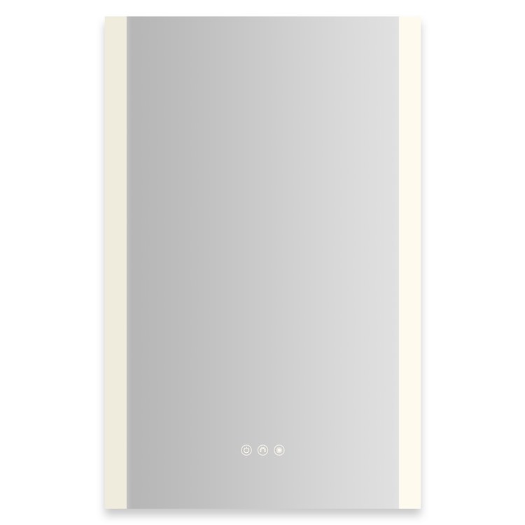 Medicine Cabinet AIO 20 x 30 Inch with Vertical Edge Lighting 1 Doors Triple Mirror Left Hinge - Image 1
