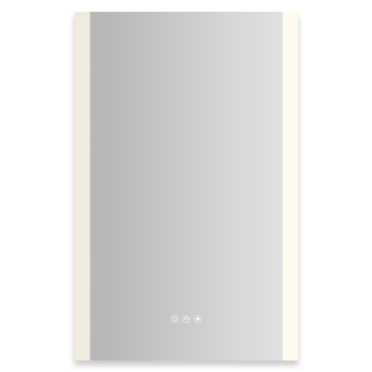 Medicine Cabinet AIO 20 x 30 Inch with Vertical Edge Lighting 1 Doors Triple Mirror Right Hinge - Image 1
