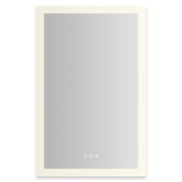 Medicine Cabinet AIO 20 x 30 Inch with Perimeter Lighting 1 Doors Triple Mirror Right Hinge - Image 1