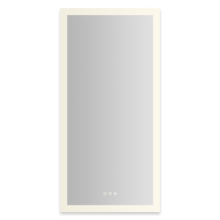 Medicine Cabinet AIO 20 x 40 Inch with Perimeter Lighting 1 Doors Triple Mirror Left Hinge - Image 1