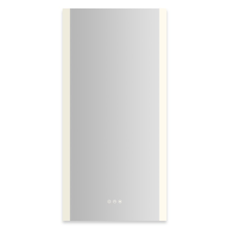 Medicine Cabinet AIO 20 x 40 Inch with Vertical Edge Lighting 1 Doors Triple Mirror Right Hinge - Image 1