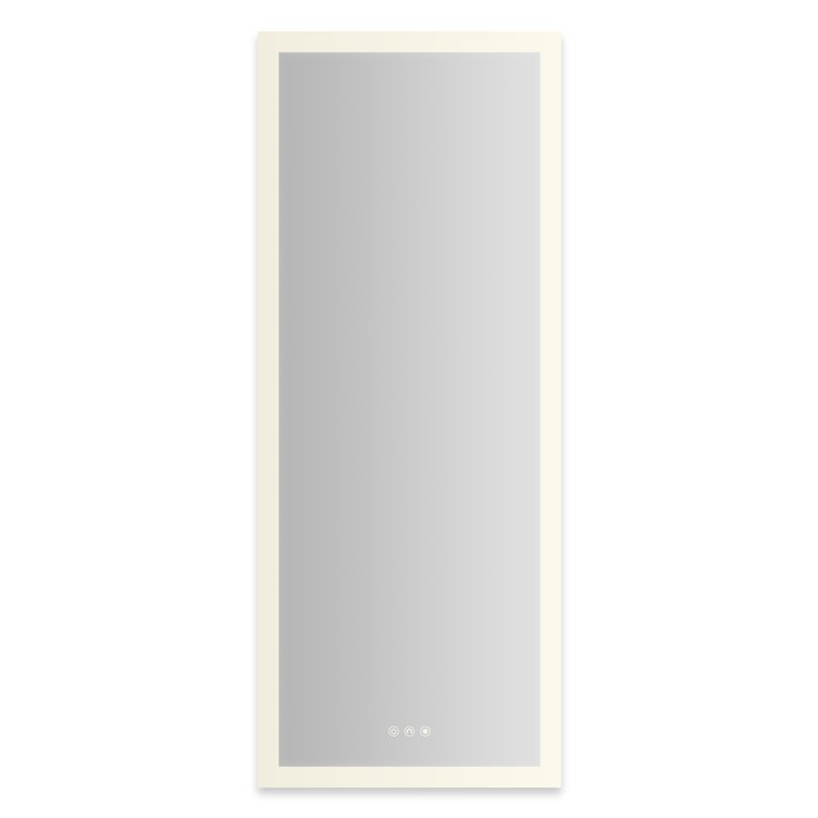 Medicine Cabinet AIO 20 x 48 Inch with Perimeter Lighting 1 Doors Triple Mirror Left Hinge - Image 1