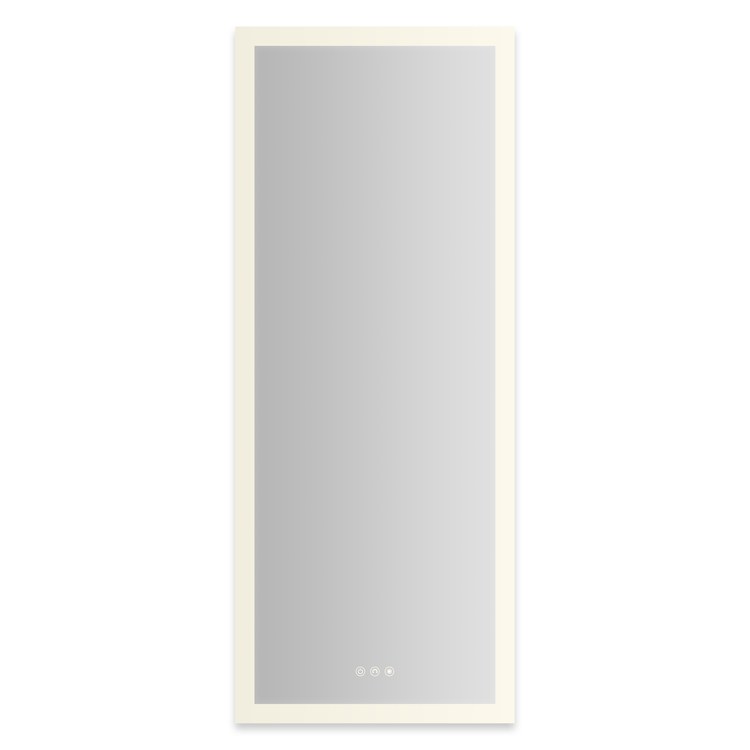 Medicine Cabinet AIO 20 x 48 Inch with Perimeter Lighting 1 Doors Triple Mirror Right Hinge - Image 1