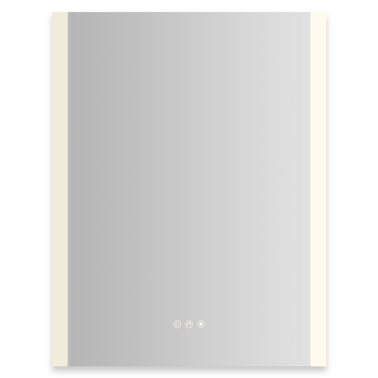 Medicine Cabinet AIO 24 x 30 Inch with Vertical Edge Lighting 1 Doors Triple Mirror Left Hinge