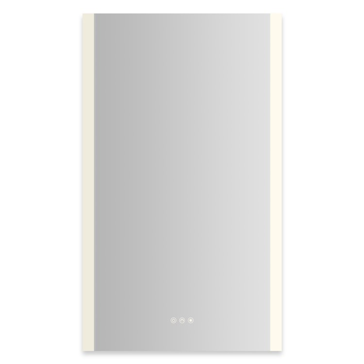 Medicine Cabinet AIO 24 x 40 Inch with Vertical Edge Lighting 1 Doors Triple Mirror Left Hinge