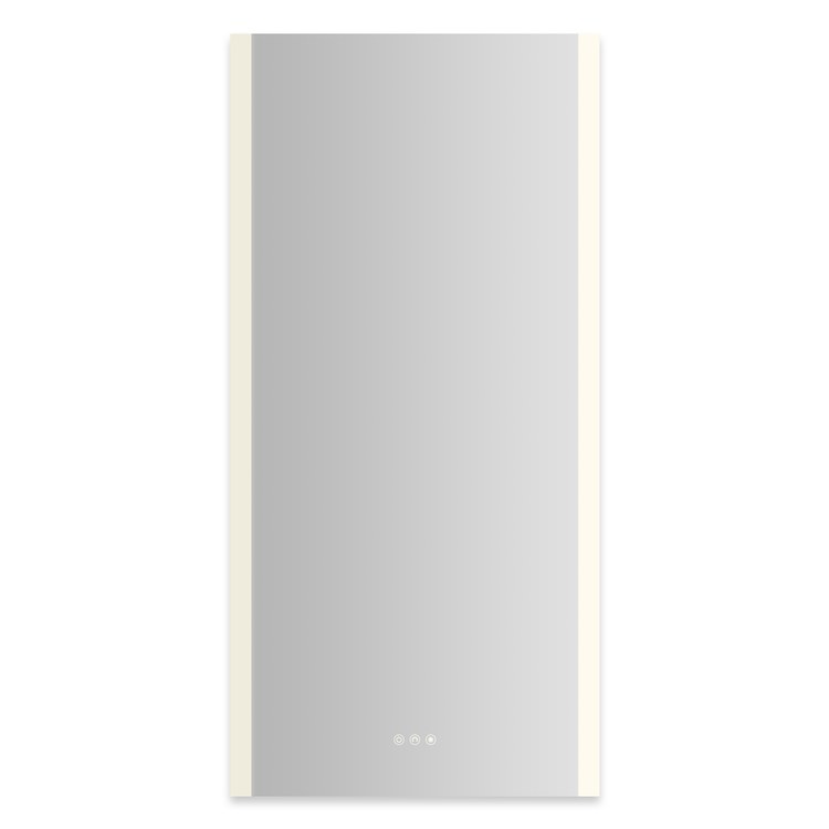 Medicine Cabinet AIO 24 x 48 Inch with Vertical Edge Lighting 1 Doors Triple Mirror Left Hinge