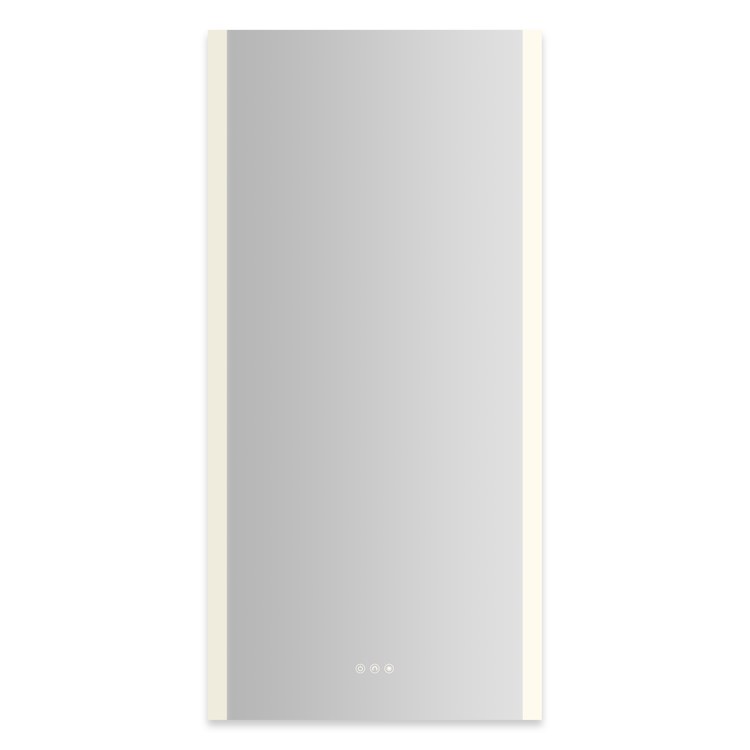 Medicine Cabinet AIO 24 x 48 Inch with Vertical Edge Lighting 1 Doors Triple Mirror Right Hinge